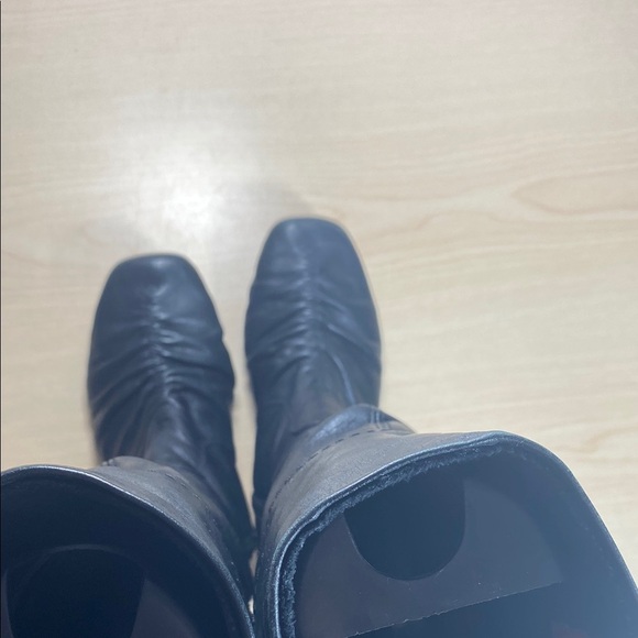 Rieker Black Knee High Boots with Slouchy Design - Picture 7 of 12